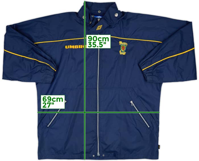 1998-00 Scotland Umbro Hooded Rain Jacket - 9/10 - (L)
