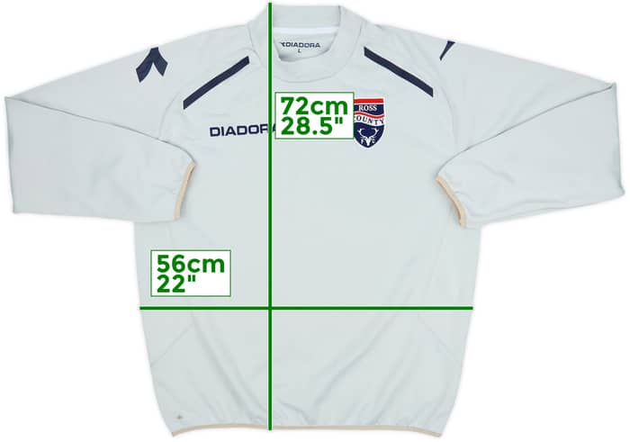2013-14 Ross County Diadora Sweat Top - 8/10 - (L)