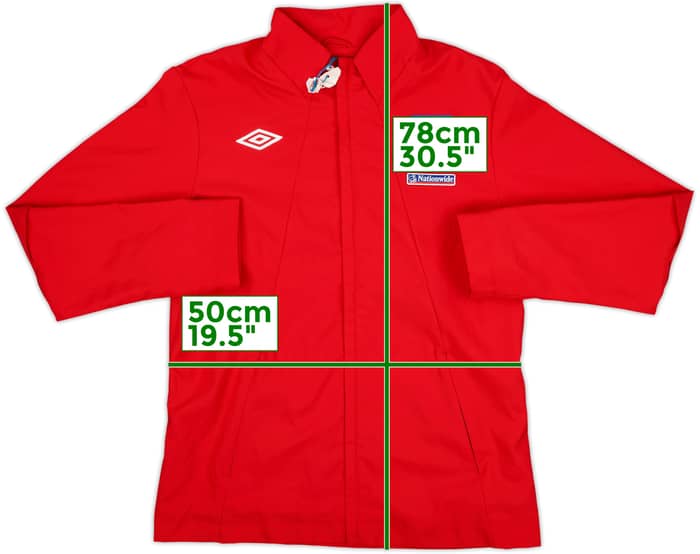 2010-11 England Umbro Track Jacket - 8/10 - (M)