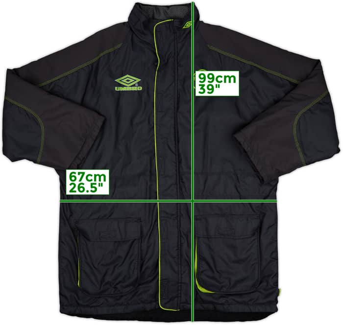 1998-99 Celtic Umbro Padded Bench Coat - 9/10 - (XL)