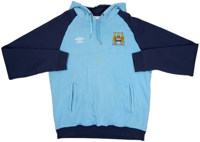 2012-13 Manchester City Umbro Hooded Sweat Top - 5/10 - (L)