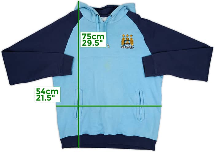 2012-13 Manchester City Umbro Hooded Sweat Top - 5/10 - (L)