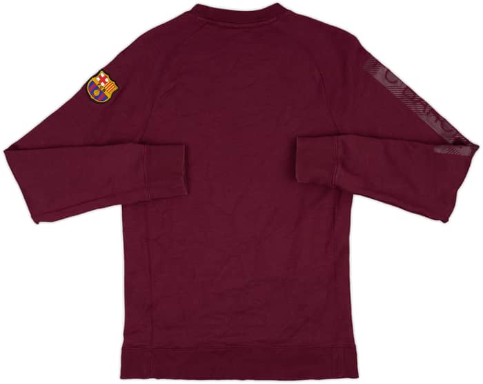 2017-18 Barcelona Nike Sweat Top - 9/10 - (S)