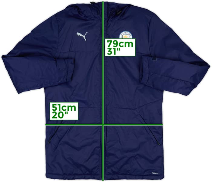 2021-22 Manchester City Puma Padded Bench Coat - 8/10 - (M)