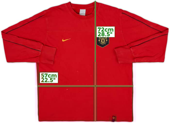 2004-05 Manchester United Nike Heritage Sweat Top - 8/10 - (L)