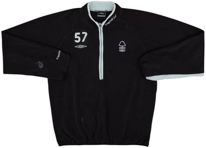 2006-07 Nottingham Forest Player Issue Umbro 1/2 Zip Fleece Jacket #57 - 8/10 - (L)