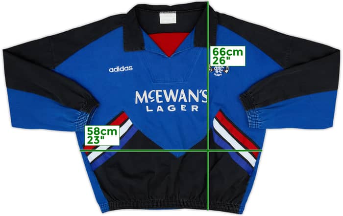 1994-95 Rangers adidas Drill Top - 8/10 - (L)