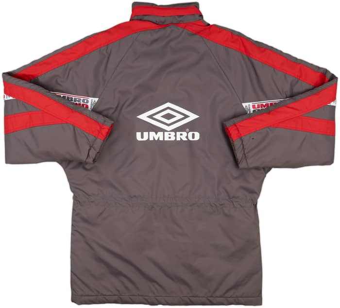 1995-96 Ajax Umbro Padded Bench Coat - 9/10 - (XL.Boys)