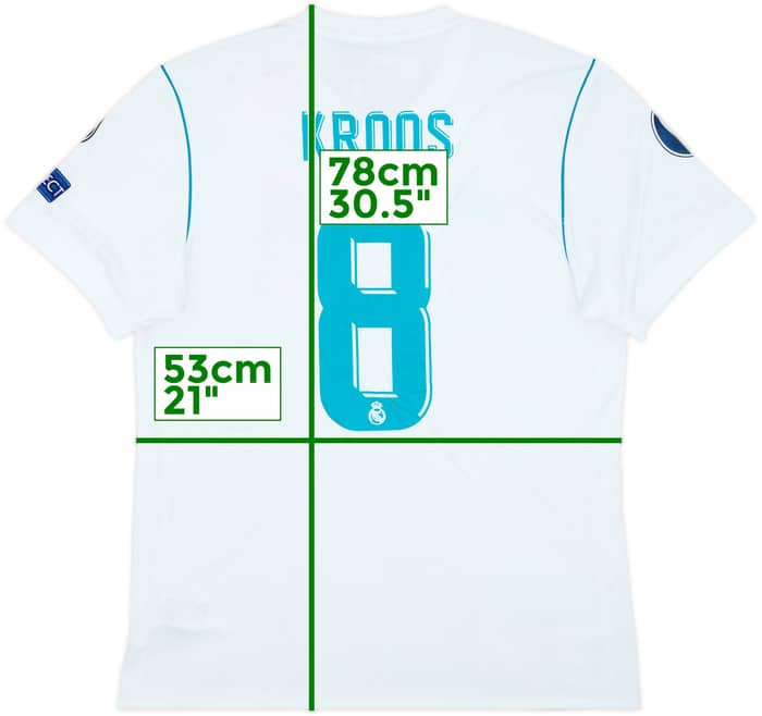 2017-18 Real Madrid Home Shirt Kroos #8 (L)