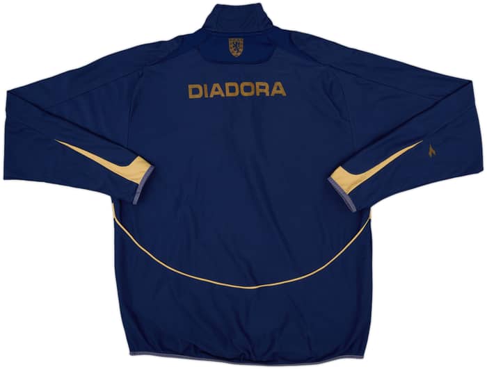 2006-07 Scotland Diadora 1/4 Zip Sweat Top - 8/10 - (M)
