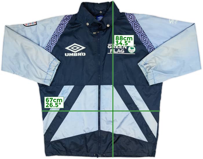 1994-96 England Umbro Hooded Rain Jacket - 7/10 - (L)