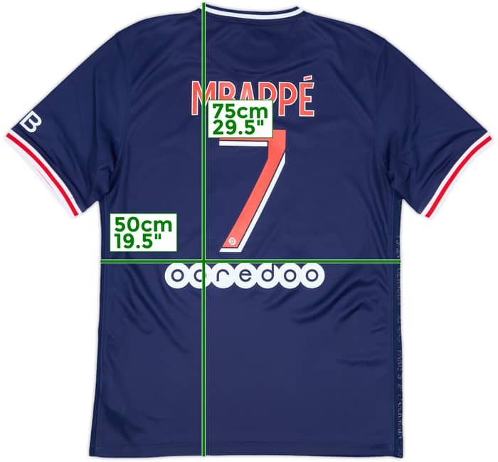 2020-21 Paris Saint-Germain Home Shirt Mbappe #7 (M)