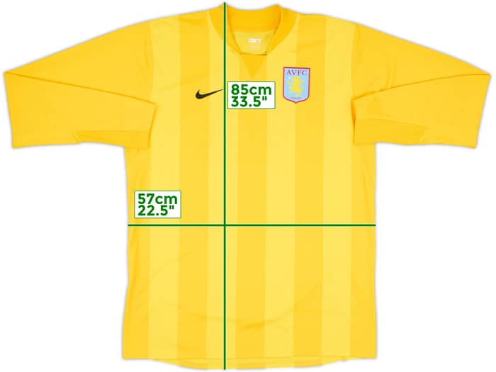 2007-08 Aston Villa Player Issue GK Shirt #13 - 8/10 - (XL)