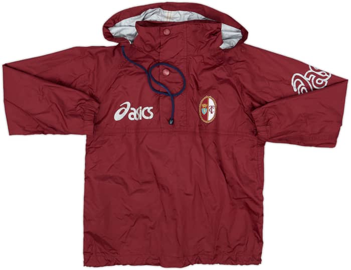 2005-06 Torino Asics 1/4 Zip Rain Jacket - 6/10 - (L.Boys)