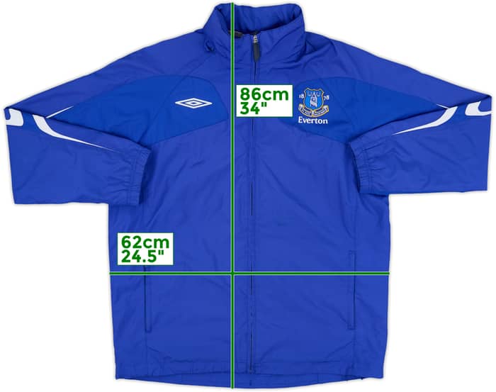 2008-09 Everton Umbro Hooded Rain Jacket - 6/10 - (L)