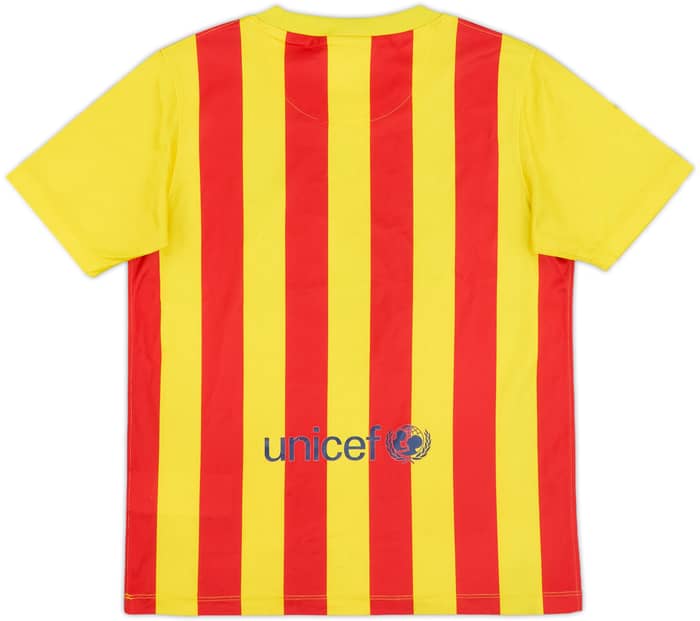 2013-15 Barcelona Basic Away Shirt - 4/10 - (M.Boys)