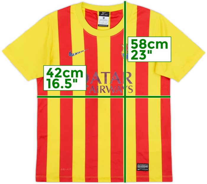 2013-15 Barcelona Basic Away Shirt - 4/10 - (M.Boys)