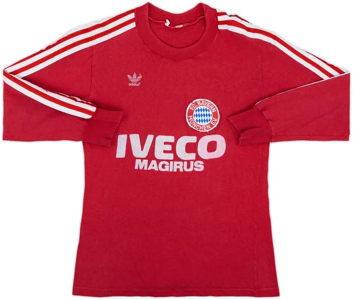 1982-83 Bayern Munich Home L/S Shirt - 7/10 - (Y)