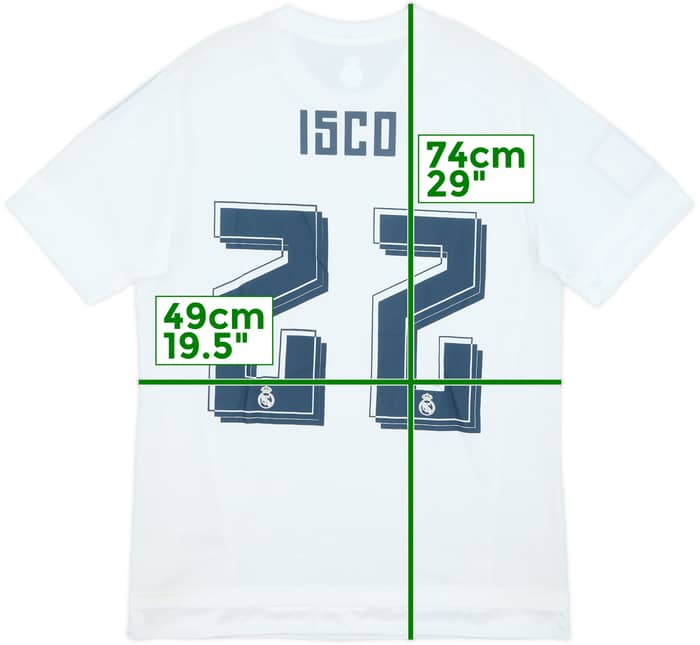 2015-16 Real Madrid Home Shirt Isco (M)