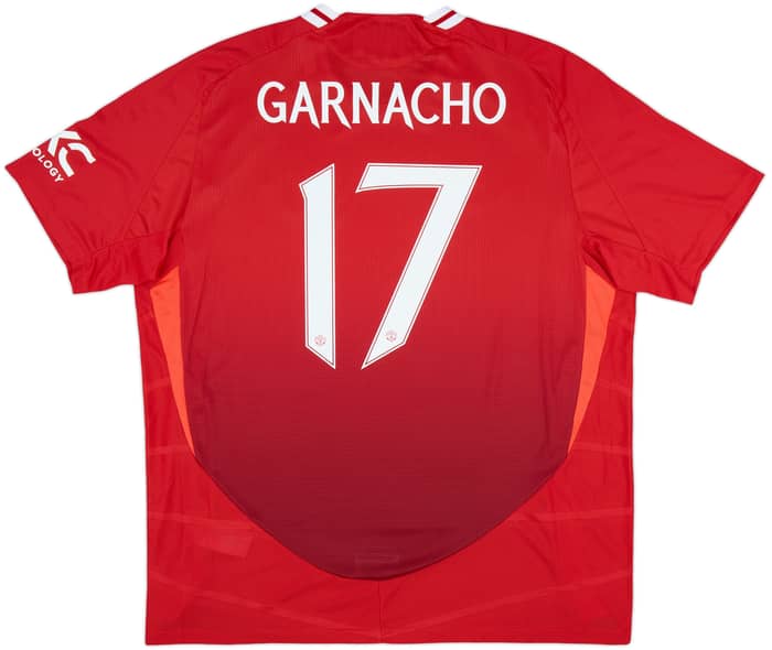 2024-25 Manchester United Authentic Home Shirt Garnacho #17 - 10/10 - (XXL)