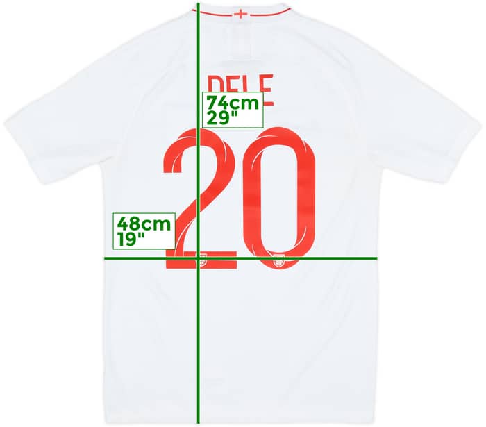 2018-19 England Home Shirt Dele #20 - 7/10 - (M)