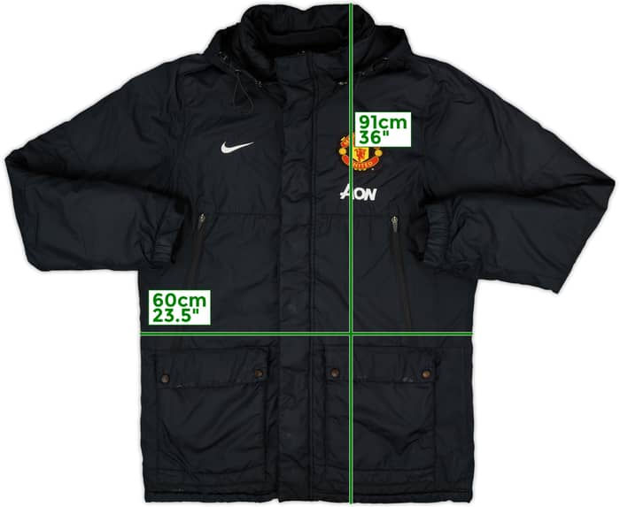 2013-14 Manchester United Padded Bench Coat - 7/10 - (L)