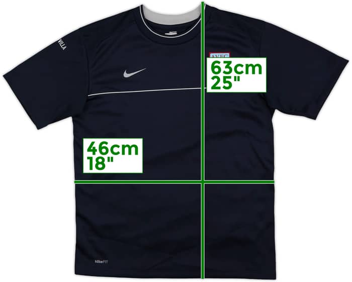 2008-09 Aston Villa Nike Training Shirt - 10/10 - (XL.Boys)