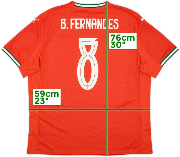2025-26 Portugal Home Shirt B.Fernandes #8 (XL)