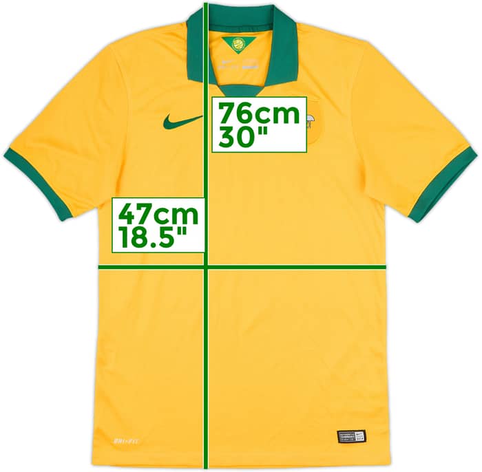 2014-15 Australia Home Shirt - 8/10 - (S)