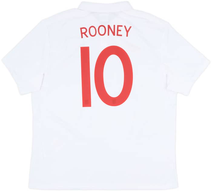 2010-11 England Home Shirt Rooney #10 - 6/10 - (XL)