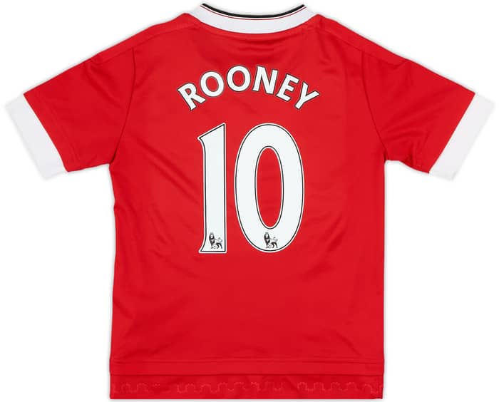2015-16 Manchester United Home Shirt Rooney #10 - 8/10 - (7-8 Years)