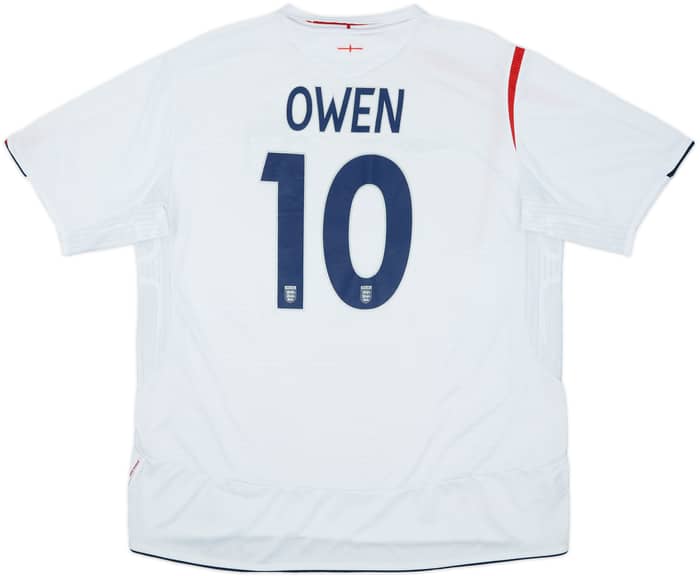 2005-07 England Home Shirt Owen #10 - 5/10 - (L)