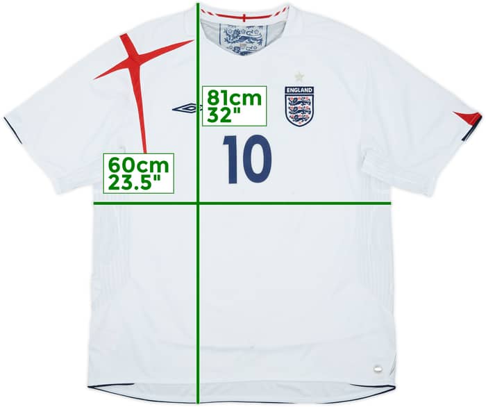 2005-07 England Home Shirt Owen #10 - 5/10 - (L)