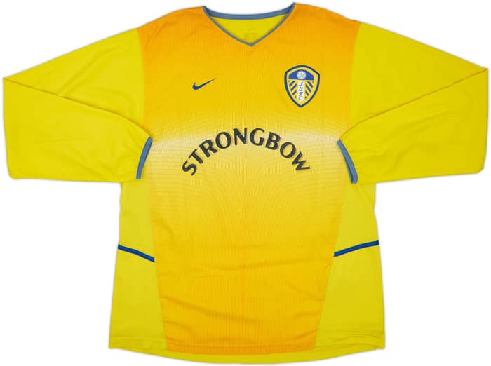 2002-03 Leeds United Away L/S Shirt Radebe #5 - 7/10 - (L)