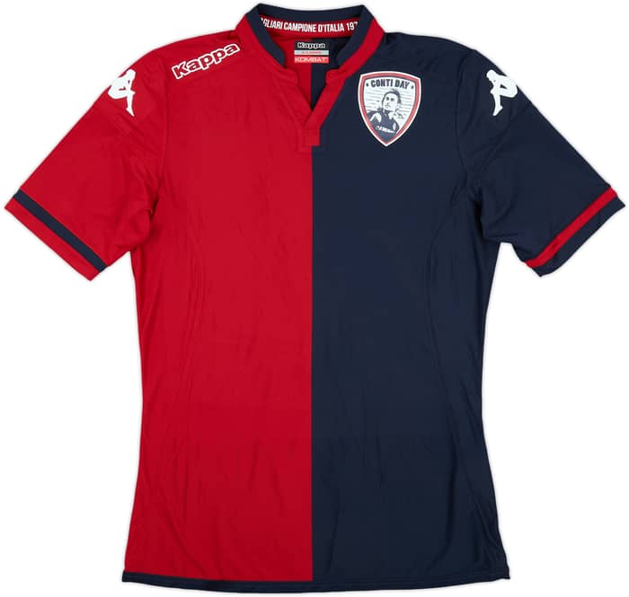 2016 Cagliari Match Issue 'Conti Day' Home Shirt Jeda #5