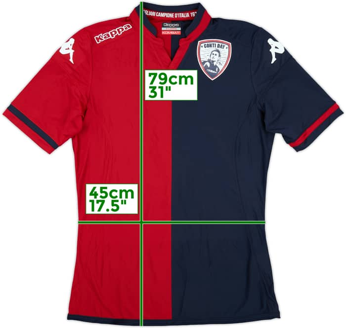 2016 Cagliari Match Issue 'Conti Day' Home Shirt Jeda #5