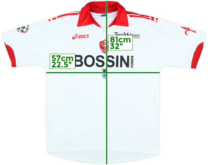 2007-08 Triestina Match Issue Away Shirt Graffiedi #20