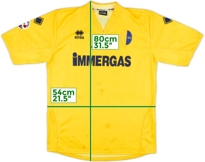 2005-06 Modena Match Issue Signed Home Shirt Campedelli #25