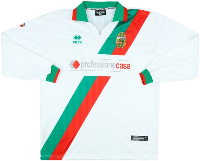 2001-02 Ternana Match Issue Away L/S Shirt E. Brevi #27
