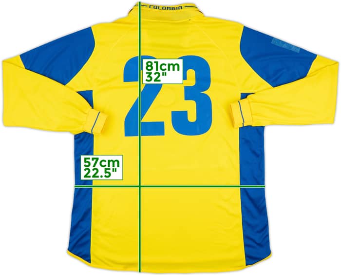 2003-04 Colombia Match Issue Home L/S Shirt #23