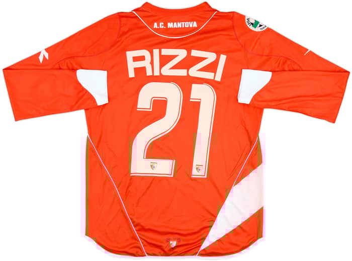 2007-08 Mantova Match Issue Away L/S Shirt Rizzi #21