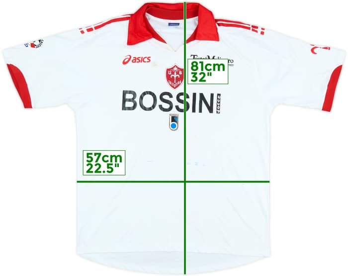 2007-08 Triestina Match Issue Away Shirt Pesaresi #8