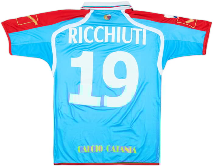 2010-12 Catania Match Issue Coppa Italia Home Shirt Ricchiuti #19