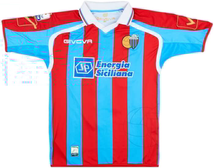 2010-12 Catania Match Issue Coppa Italia Home Shirt Ricchiuti #19