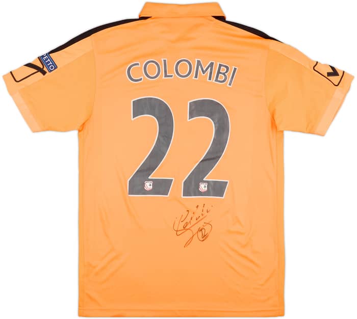 2017-18 Carpi Match Issue Signed GK Shirt Colombi #22