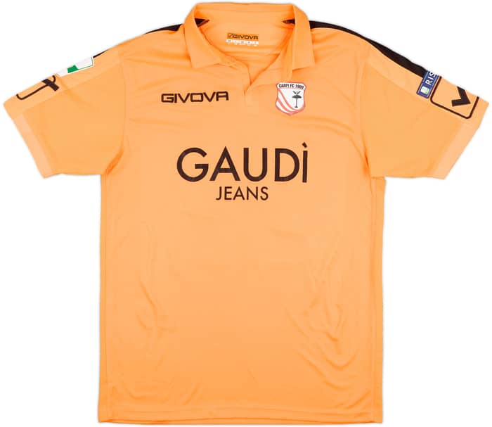 2017-18 Carpi Match Issue Signed GK Shirt Colombi #22