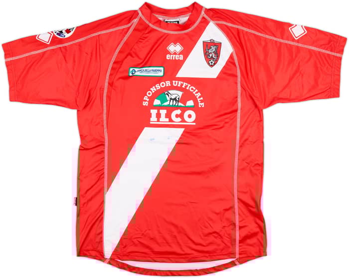2007-08 Grosseto Match Issue Home Shirt Lazzari #21