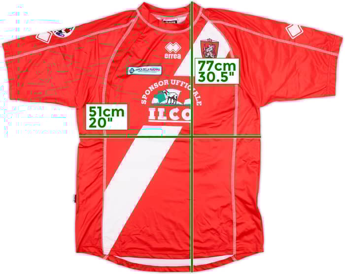 2007-08 Grosseto Match Issue Home Shirt Lazzari #21