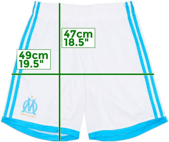 2013-14 Olympique Marseille Home Shorts - 8/10 - (S)