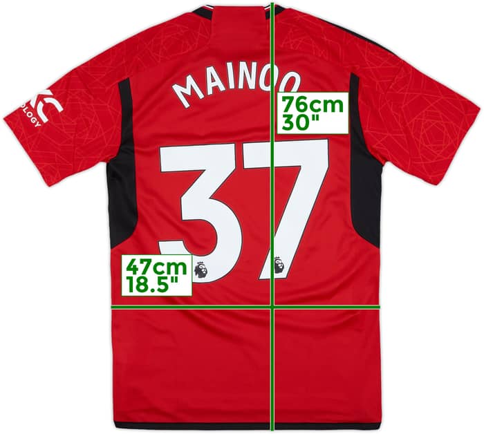 2023-24 Manchester United Home Shirt Mainoo #37 (M)